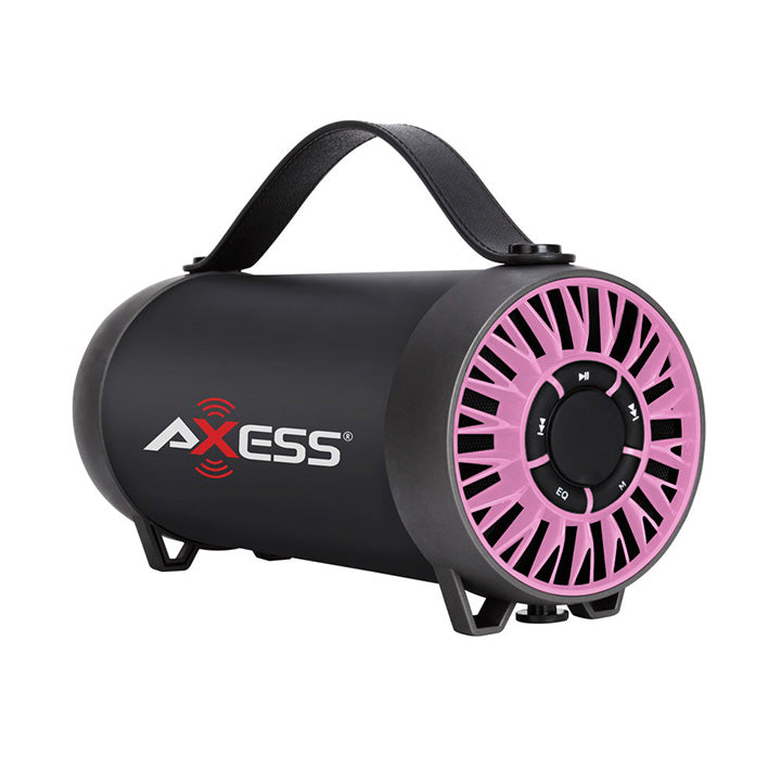AXESS SPBT1056PK Portable Bluetooth Speaker w/USB FM AUX Rechargeable Battery