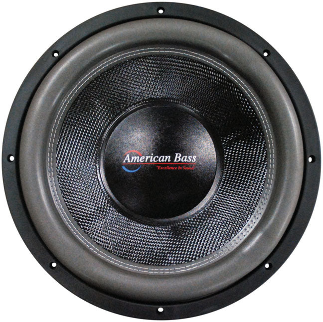American Bass 15 Inch Subwoofer Hd Series Dual 1 Ohm Carbon Fiber Cone