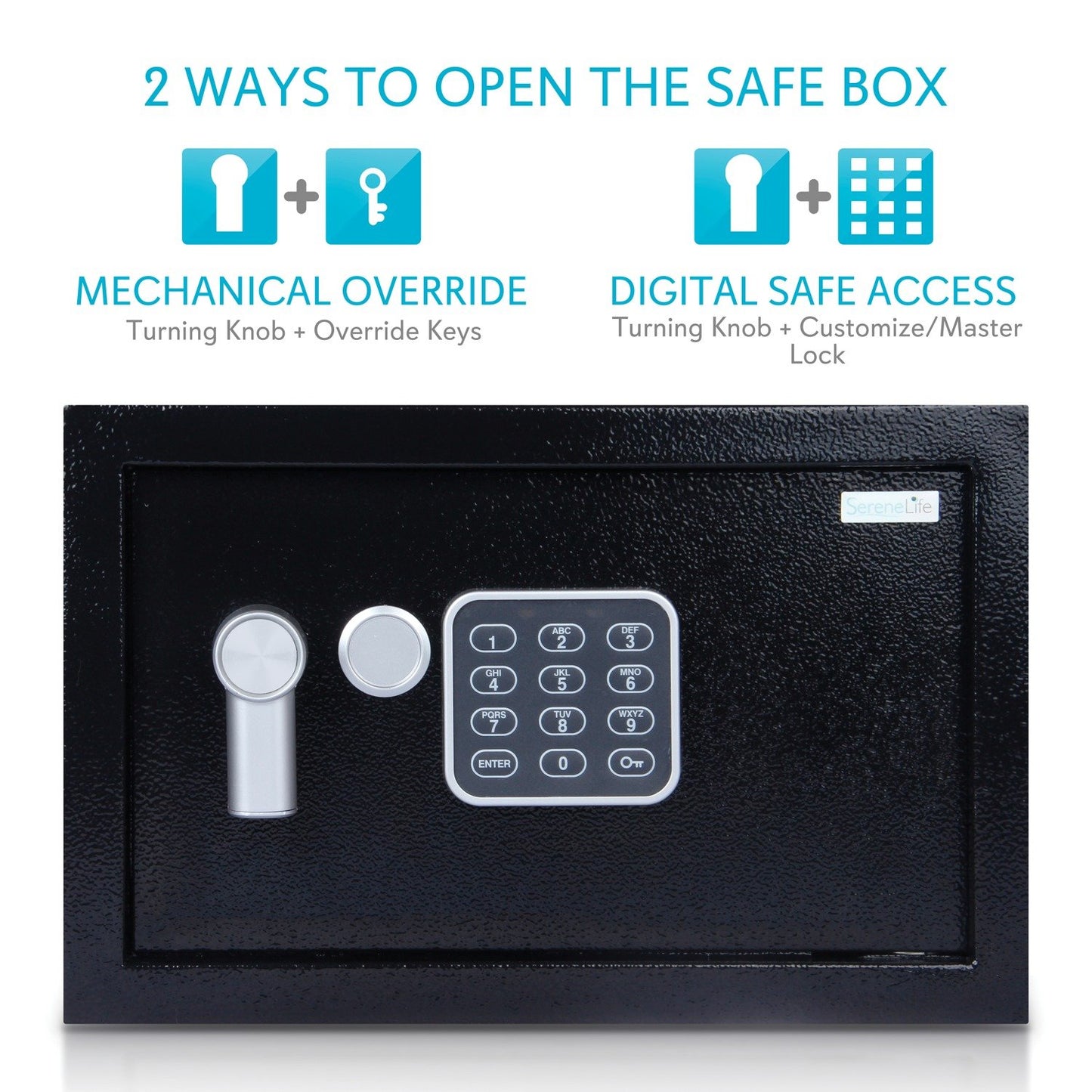 Serene Life SLSFE12 Fireproof Electronic Safe Box (9 Inch)
