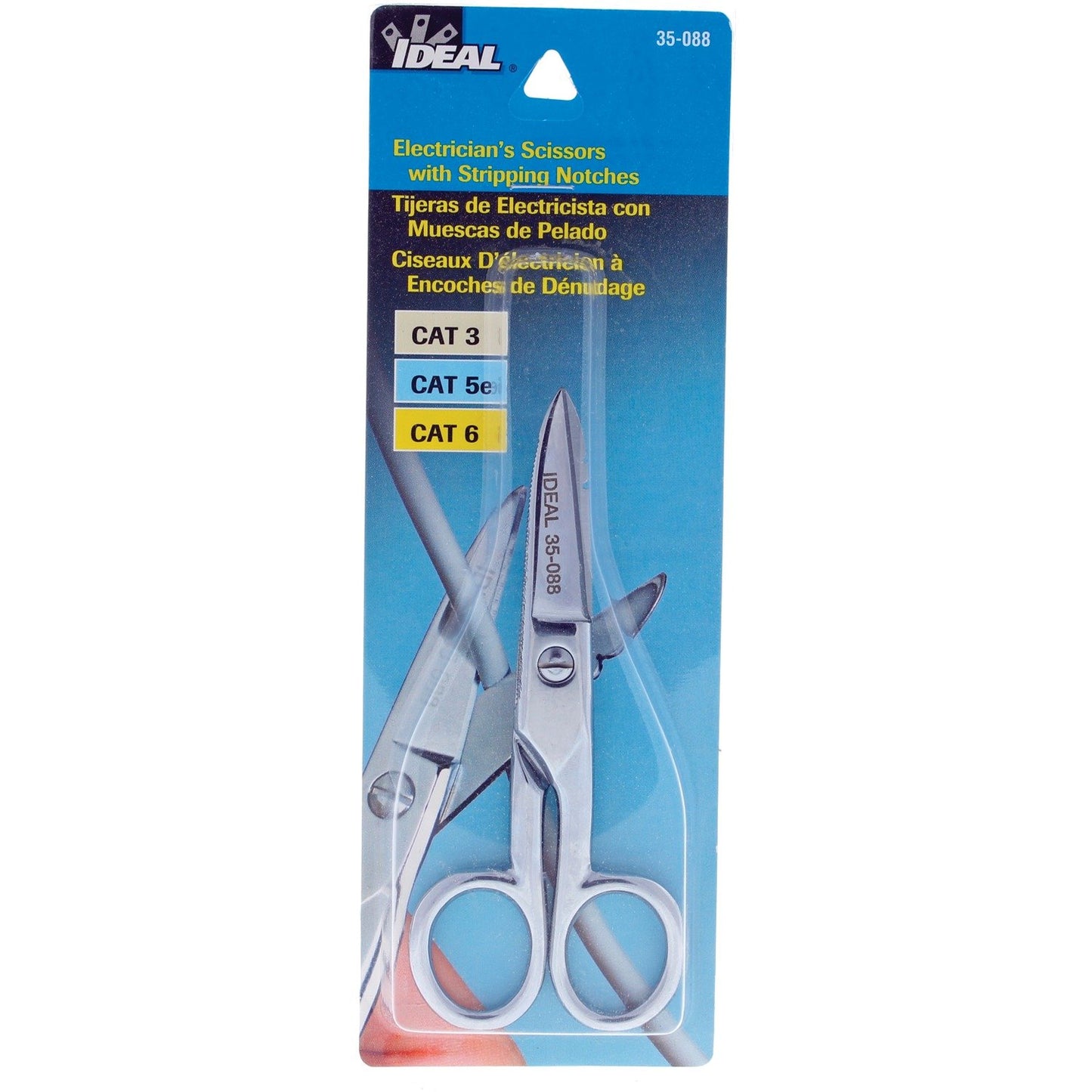 Ideal 35-088 Electrician's Scissors w/Stripping Notch