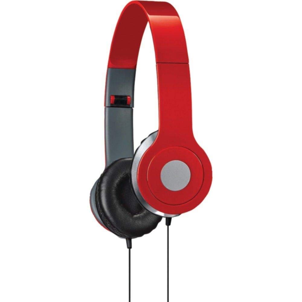 iLive iAH54R Over the Ear DJ Headphones Red