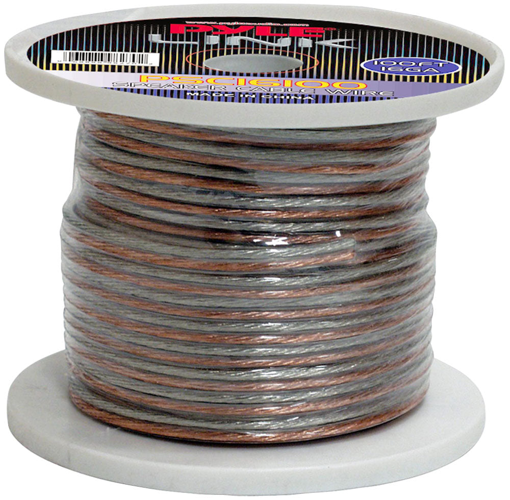 Pyle PSC16100 16 Gauge 100 ft. Spool of High Quality Speaker Wire