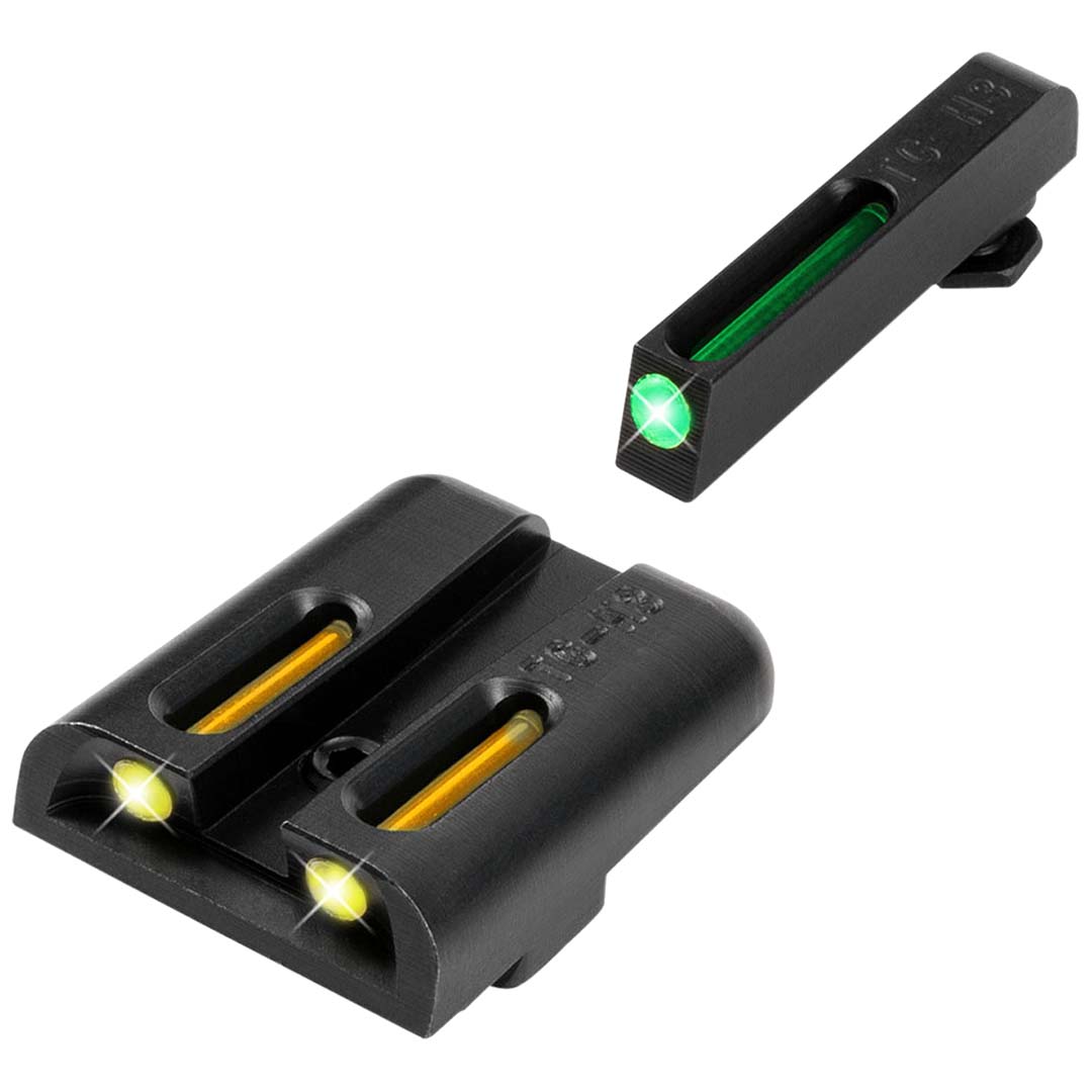 Truglo TG131GT1Y TFO Tritium + Fiber-Optic Handgun Day/Night Sights  Glock