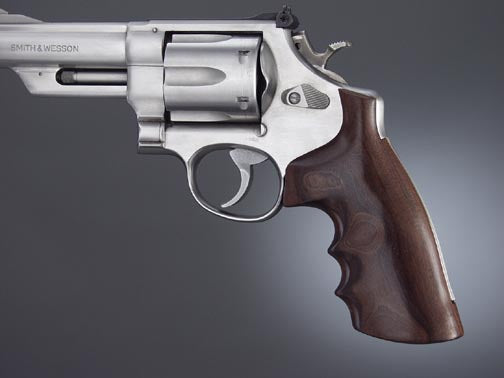 Hogue 29300 S&W N Frame Square Butt Revolver Pau Ferro Smooth Wood Grip