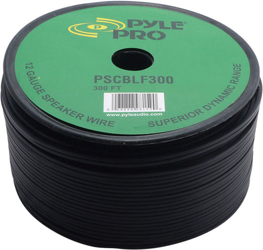 Pyle Pro PSCBLF300 300Ft 12AWG Spool Speaker Cable