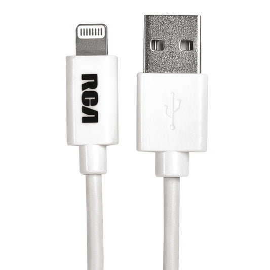 RCA AH754A Charge and Sync Lightning® to USB-C™ Cable, 4 Feet