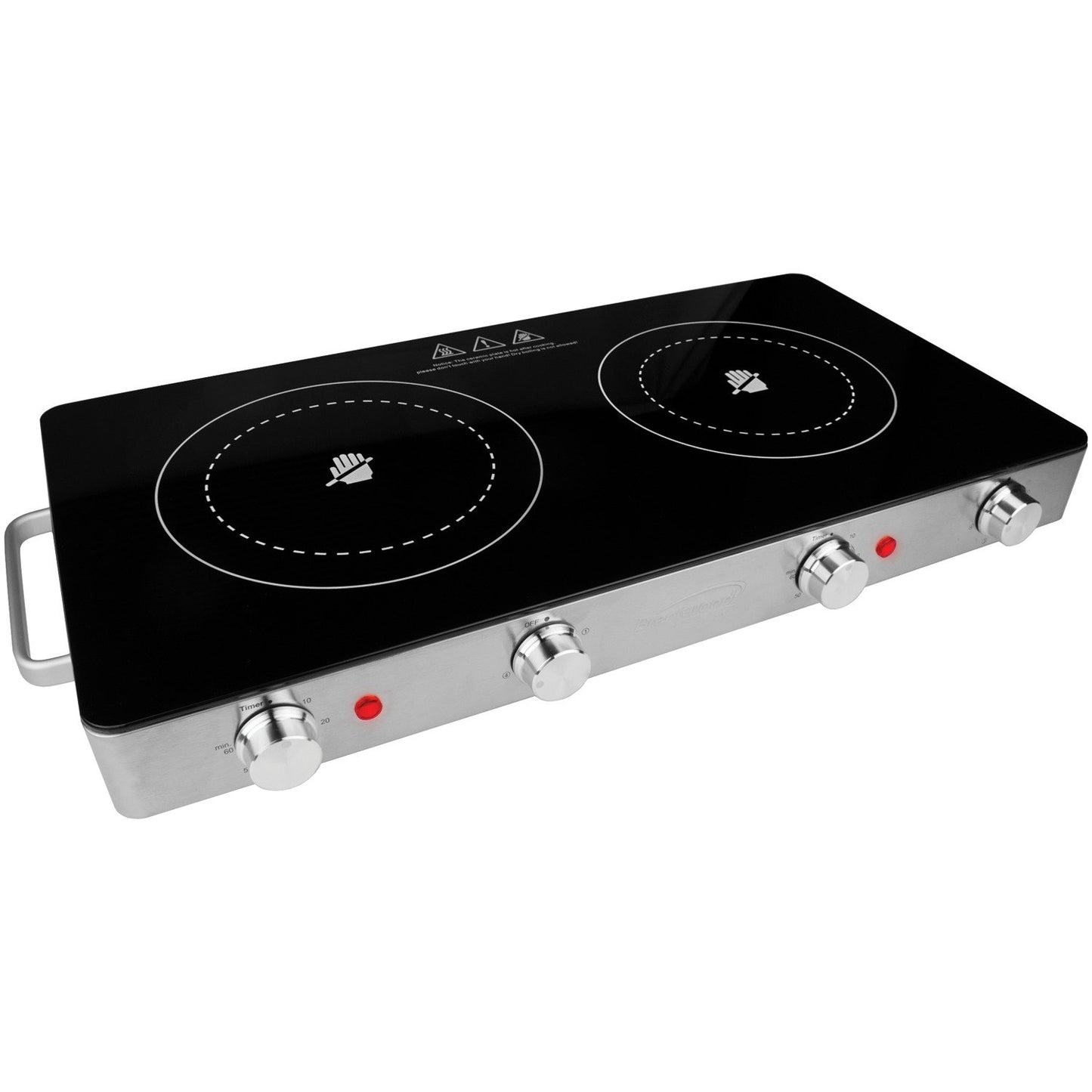 Brentwood Appl. TS-382 1,800W Double Infrared Electric Countertop Burner