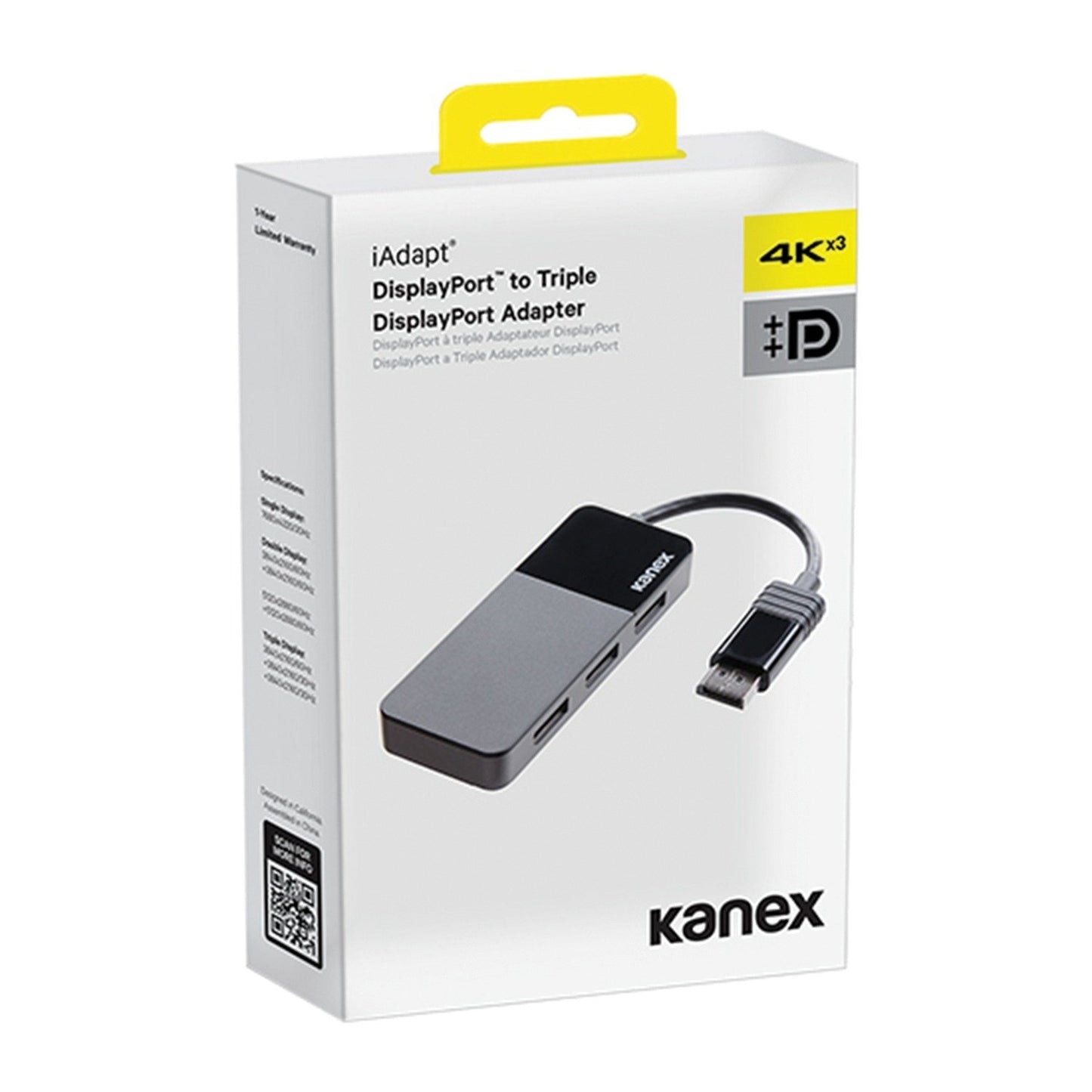 Kanex K172-1283-DP3X iAdapt DisplayPort to Triple DisplayPort Adapter
