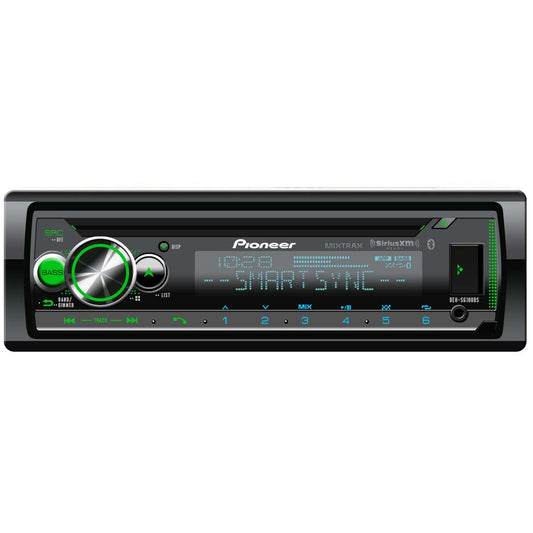 Pioneer DEHS6100BS CD Player w/USBAuxVar.Clr DisplayBT Spotify3xPreOut SAT RDY