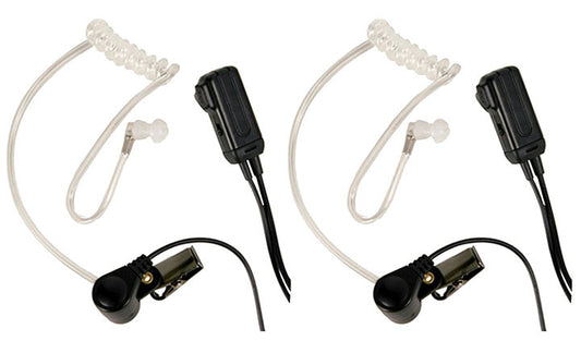 Midland AVPH3 Transparent Security Headsets with PTT VOX Pair