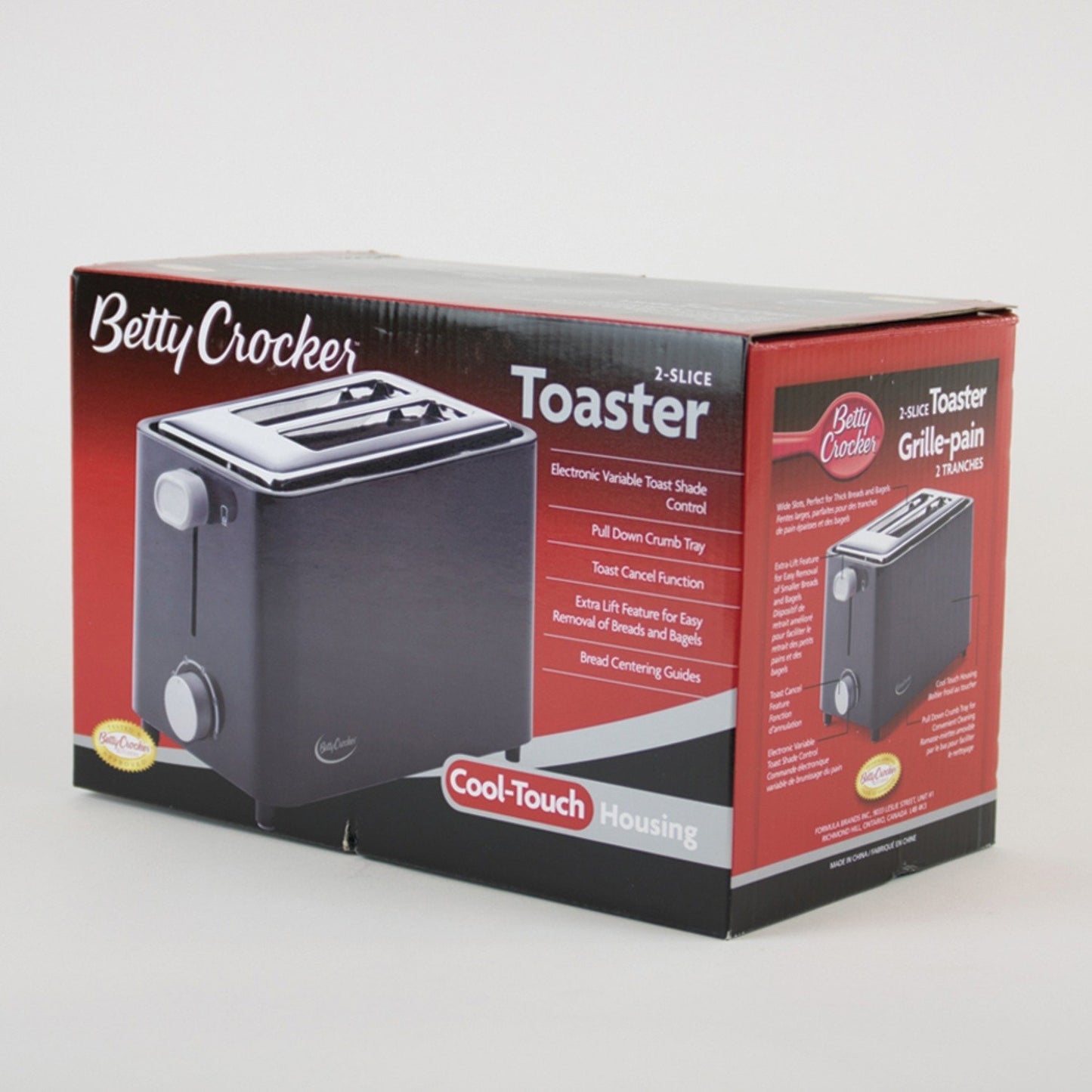 Betty Crocker BC2605CB 2-Slice Toaster (Black)
