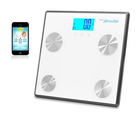 Pyle PHLSCBT4WT Bluetooth Digital Weight and Personal Health Scale