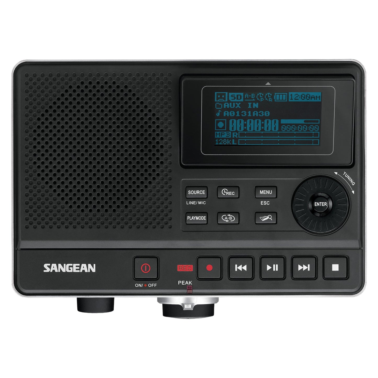 SANGEAN DAR101 Tabletop Digital MP3 Recorder w/Built-in Stereo Microphone