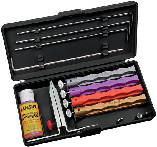 Lansky LKDMD 4-Stone Deluxe Controlled-Angle Sharpening System
