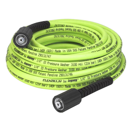 Flexzilla HFZPW3425M5X Pressure Washer Hose 1/4" X 25’ M22 Fittings 5-Piece