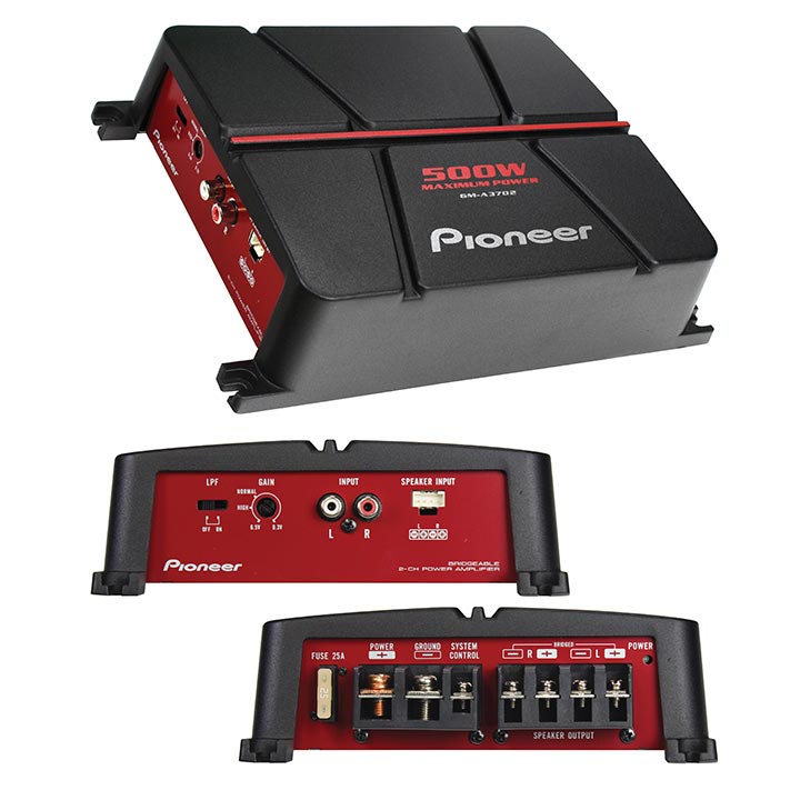 Pioneer GMA3702 500 Watt 2 Channel Amplifier
