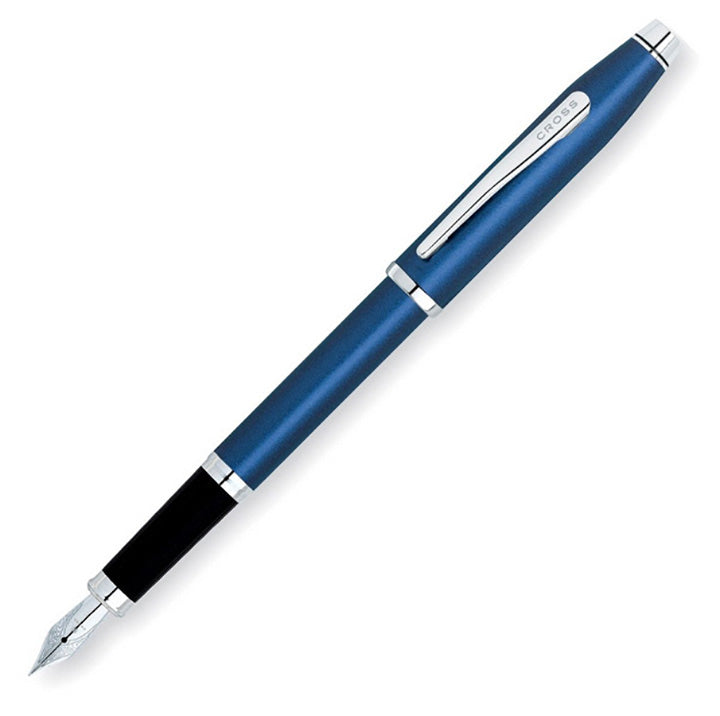 Cross AT0086103FS Century Ii Translucent Blue Lacquer Fountain Pen (Fine Pt)