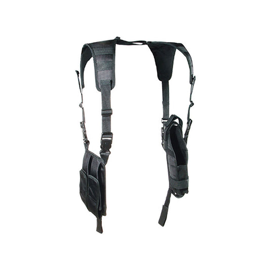 UTG PVCH175B Vertical Shoulder Holster & Ammo Pouch for Medium-Large Autos