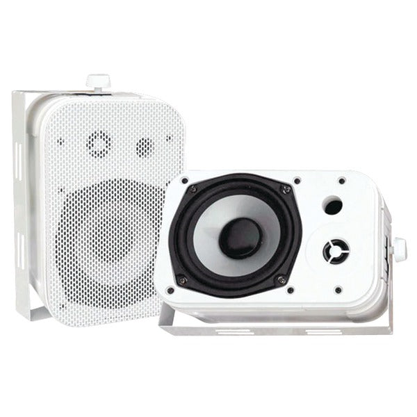Pyle PDWR40W 5.25" White Indoor/Outdoor Waterproof Speaker pair