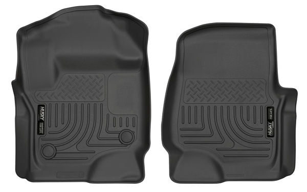 Husky 13301 Liners Front Floor Liners for 2017-2020 Ford F250/F350/F450- Black