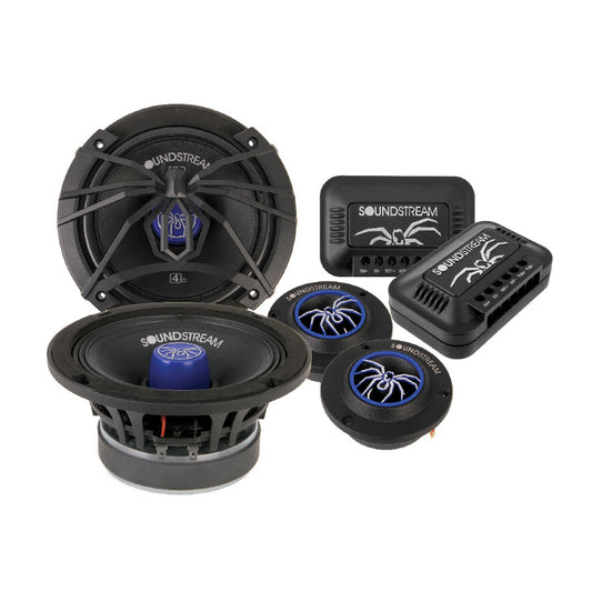 SoundStream SM650PROC Die-Cast 6.5" Components w/ Tweeters-Crossovers 250w