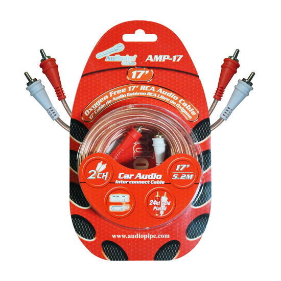 Audiopipe AMP17 17' Installer Series RCA Cable