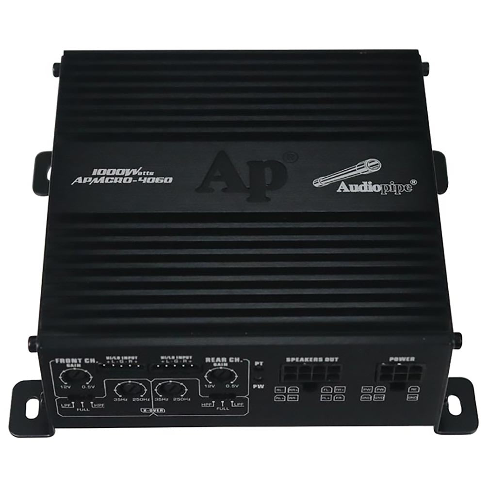 Audiopipe APMCRO4060 Micro 4 Channel Amplifier 1000W Max