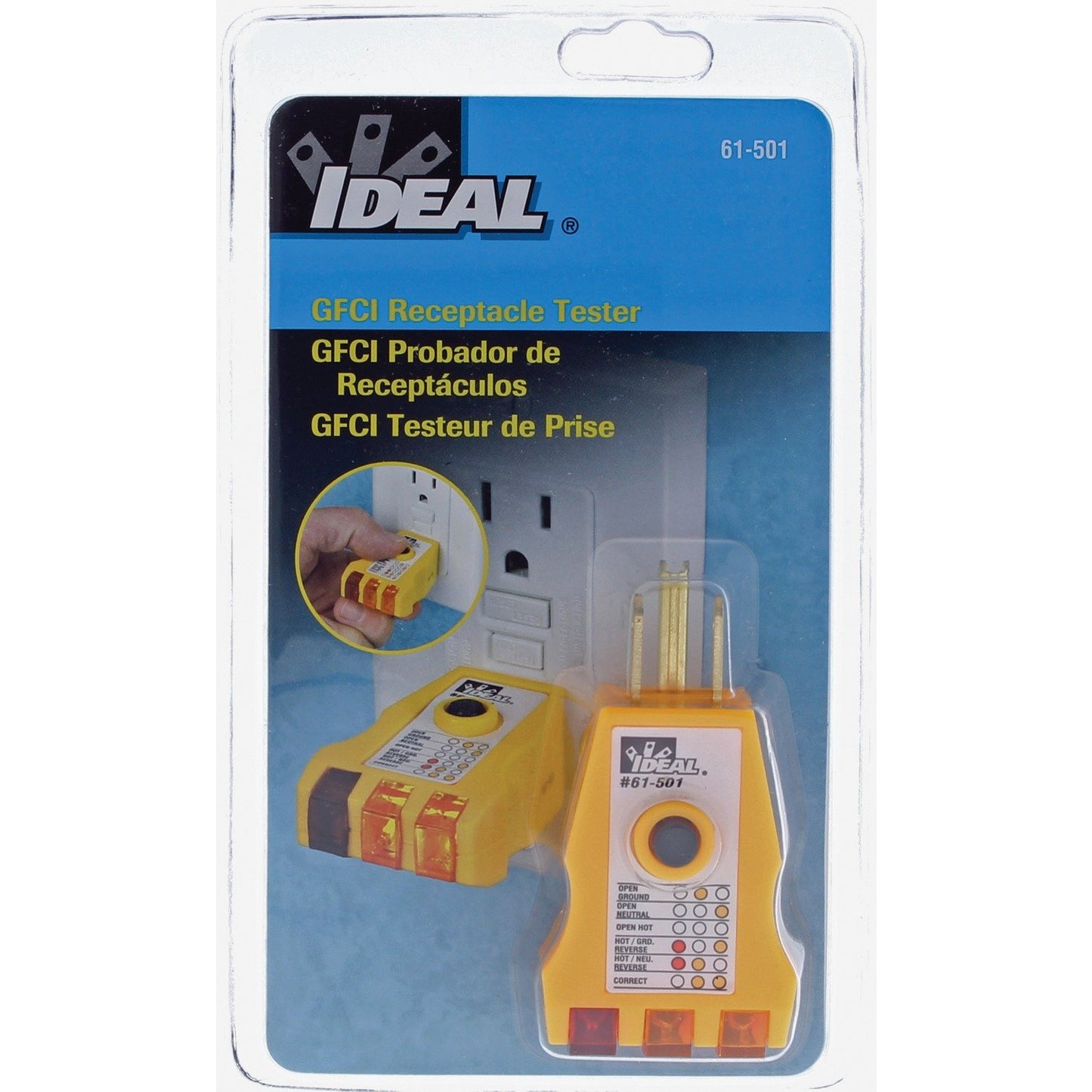 Ideal 61-501 GFCI Receptacle Tester