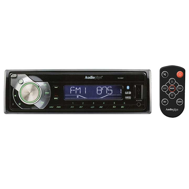 Audiopipe RA90BT Mechless AM/FM/USB/BT with Remote & sub out