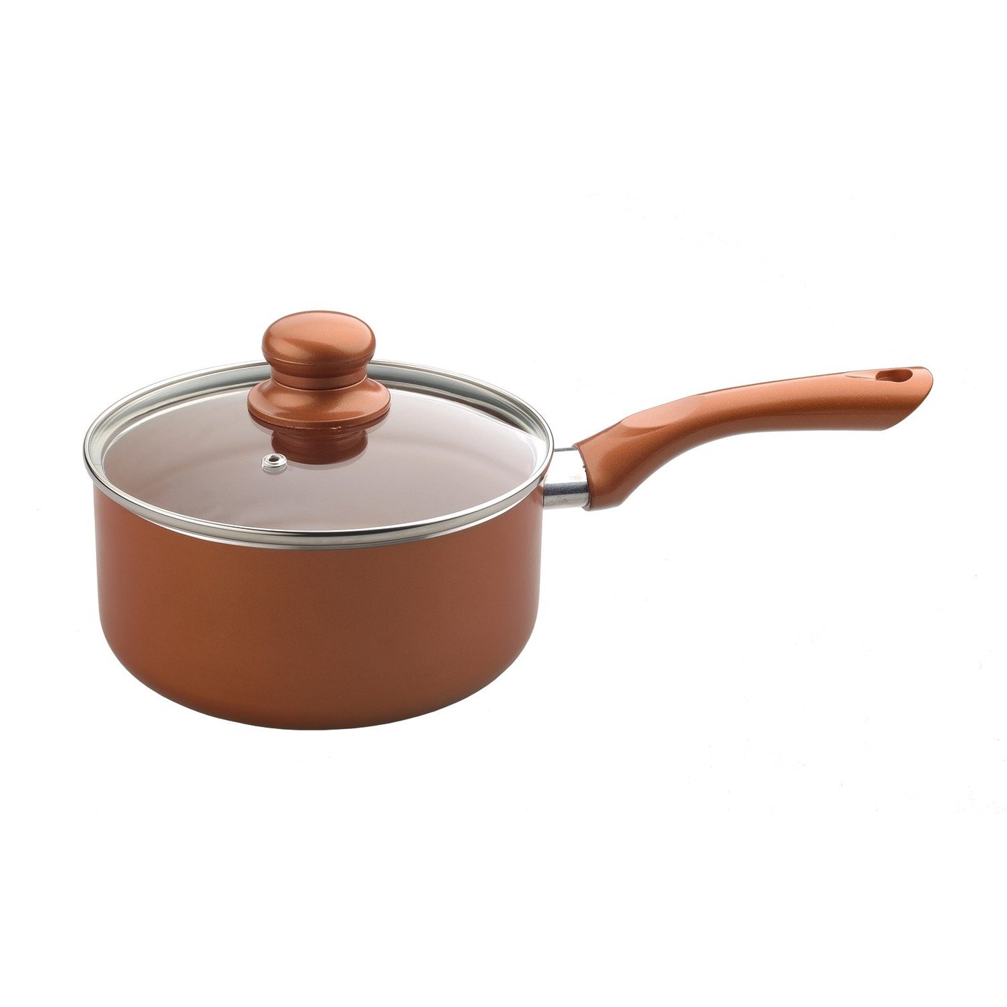 BRENTWOOD BPS-107C 7pc Non-Stick Copper Cookware Set