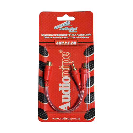 Nippon ampyf2m Audiopipe Ampyf2m 1f / 2m Y-adapter Installer Series Rca Cable by Nippon