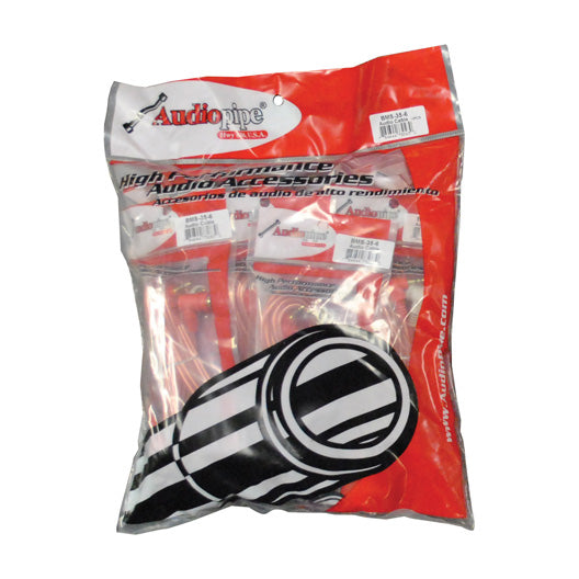 Audiopipe BMS356 3.5mm to RCA Cable 6 ft. 10 Pack right angle ends