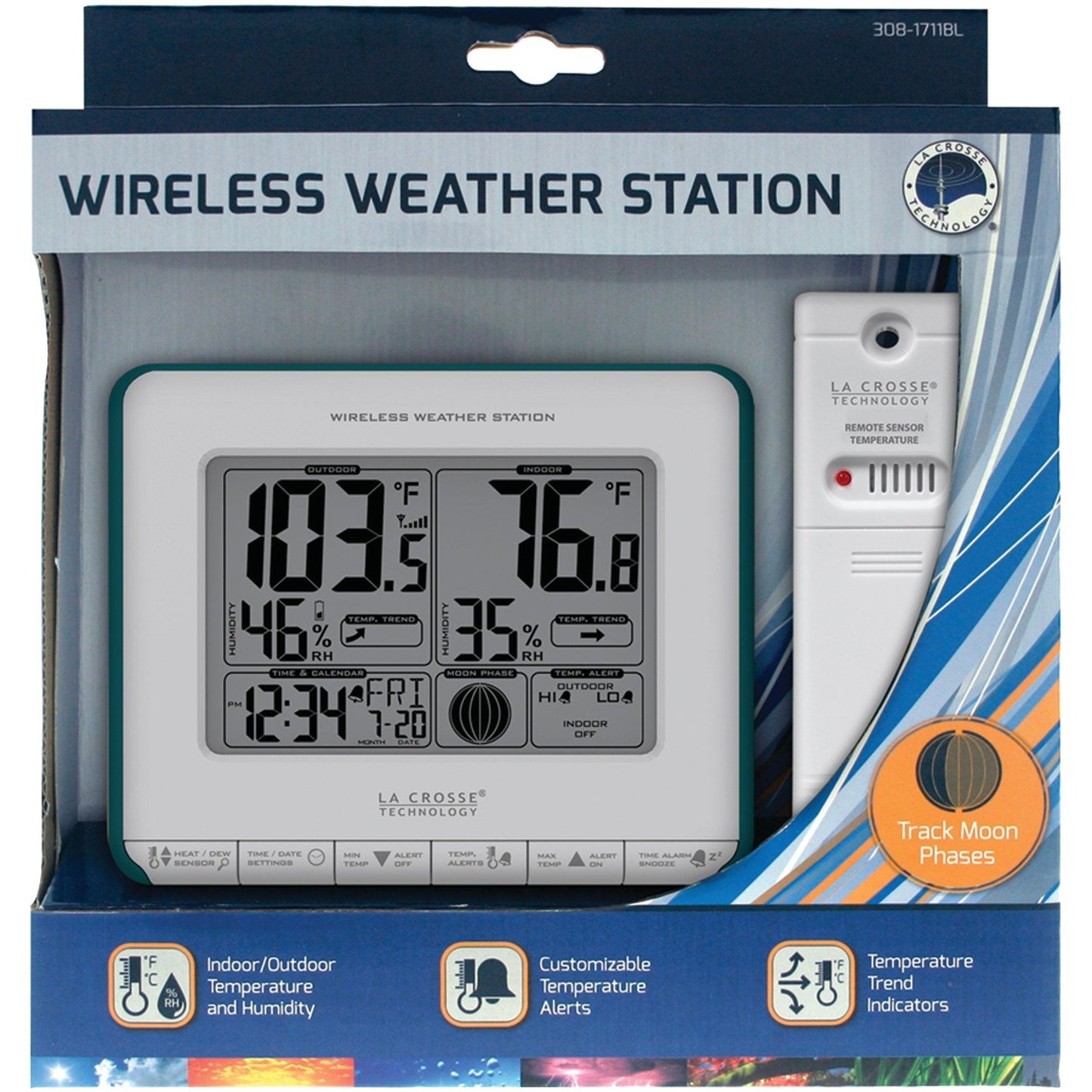 La Crosse Technology 308-1711BL Wireless Weather Station