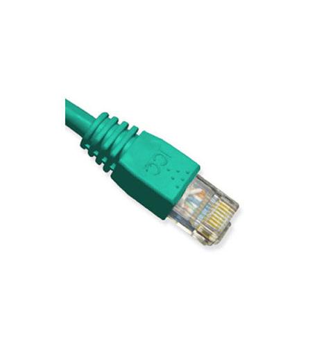 Icc ICPCSJ01GN Patch Cord, Cat 5e, Molded Boot, 1' Gn