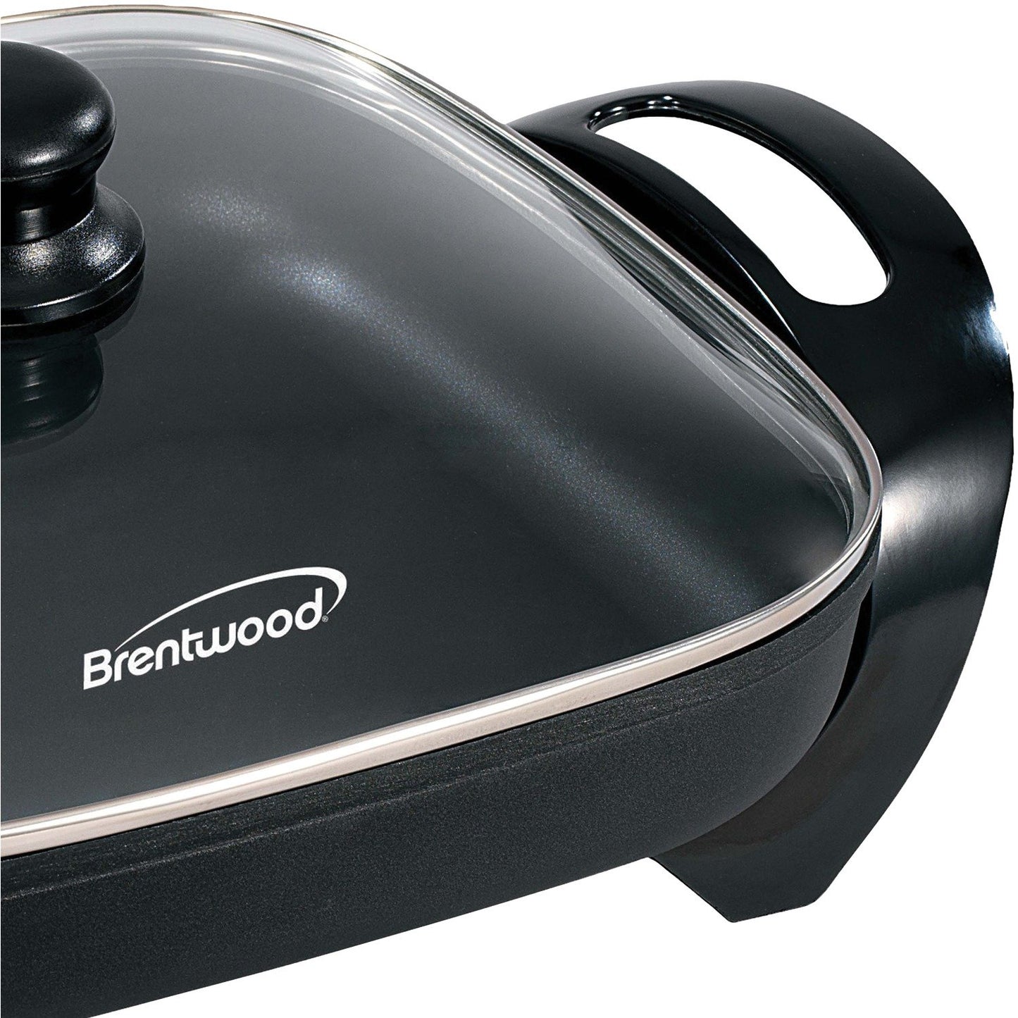 Brentwood Appl. SK-65 Nonstick Electric Skillet w/Glass Lid (1,300W; 12")