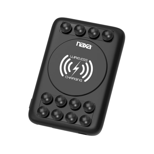 Naxa NAP-55 Ultra-Compact 5,000 mAh Wireless Charging Power Bank w/USB