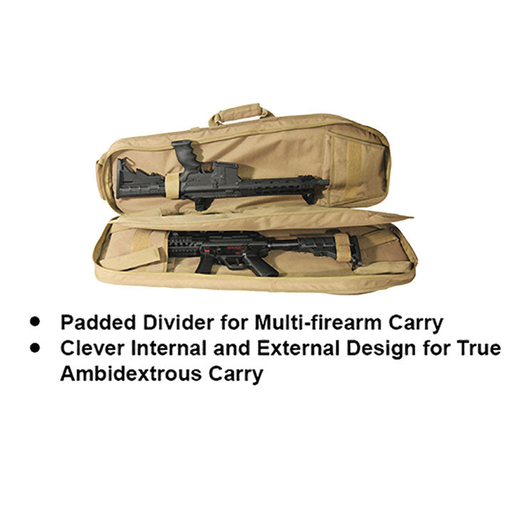 UTG PVCPSP34S 34 Sling Pack Multi-Firearm Case  Dark Earth