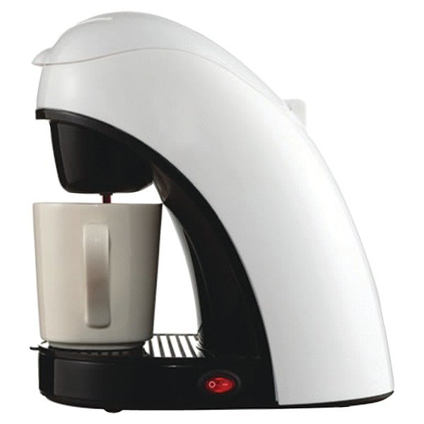 BRENTWOOD TS-112W Single-Serve Coffee Maker with Mug (White)