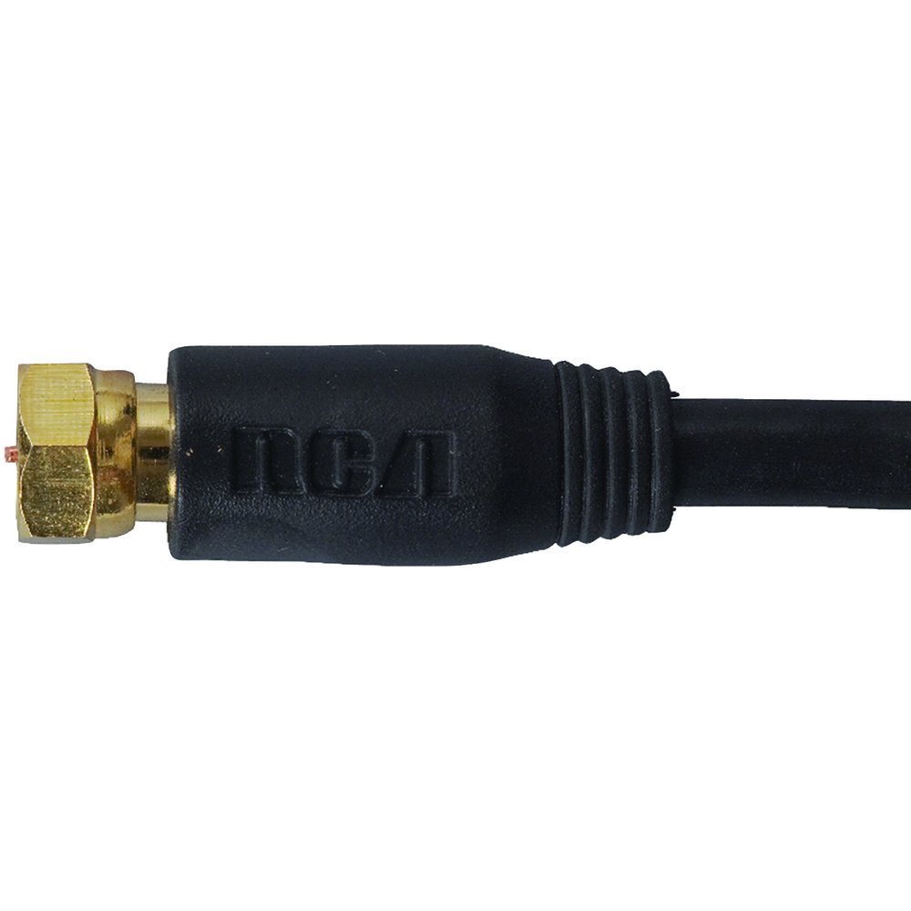 RCA VH625R RG6 Coaxial Cable (25ft; Black)