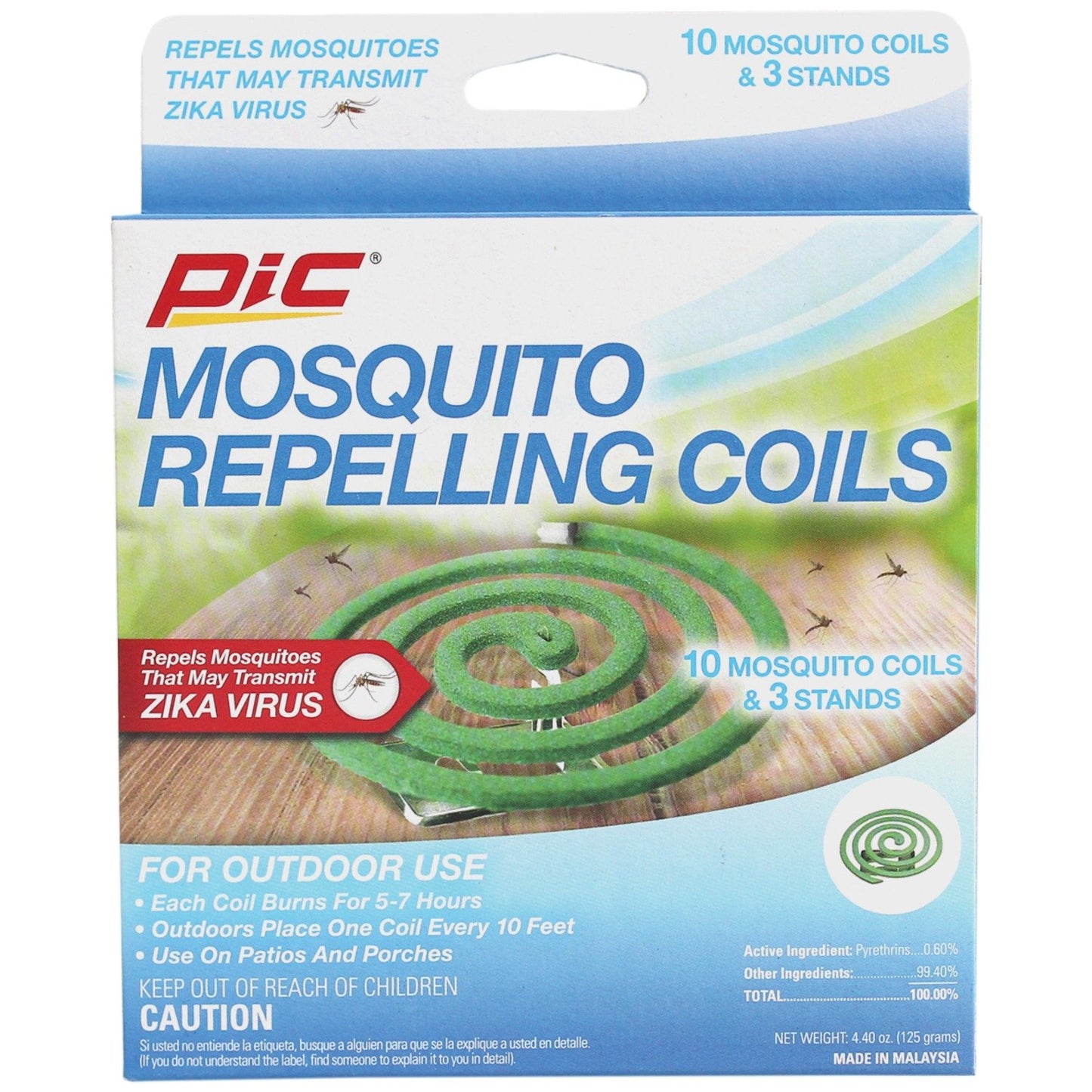 Pic C1012 Mosquito Repellent Coils, 10 pk