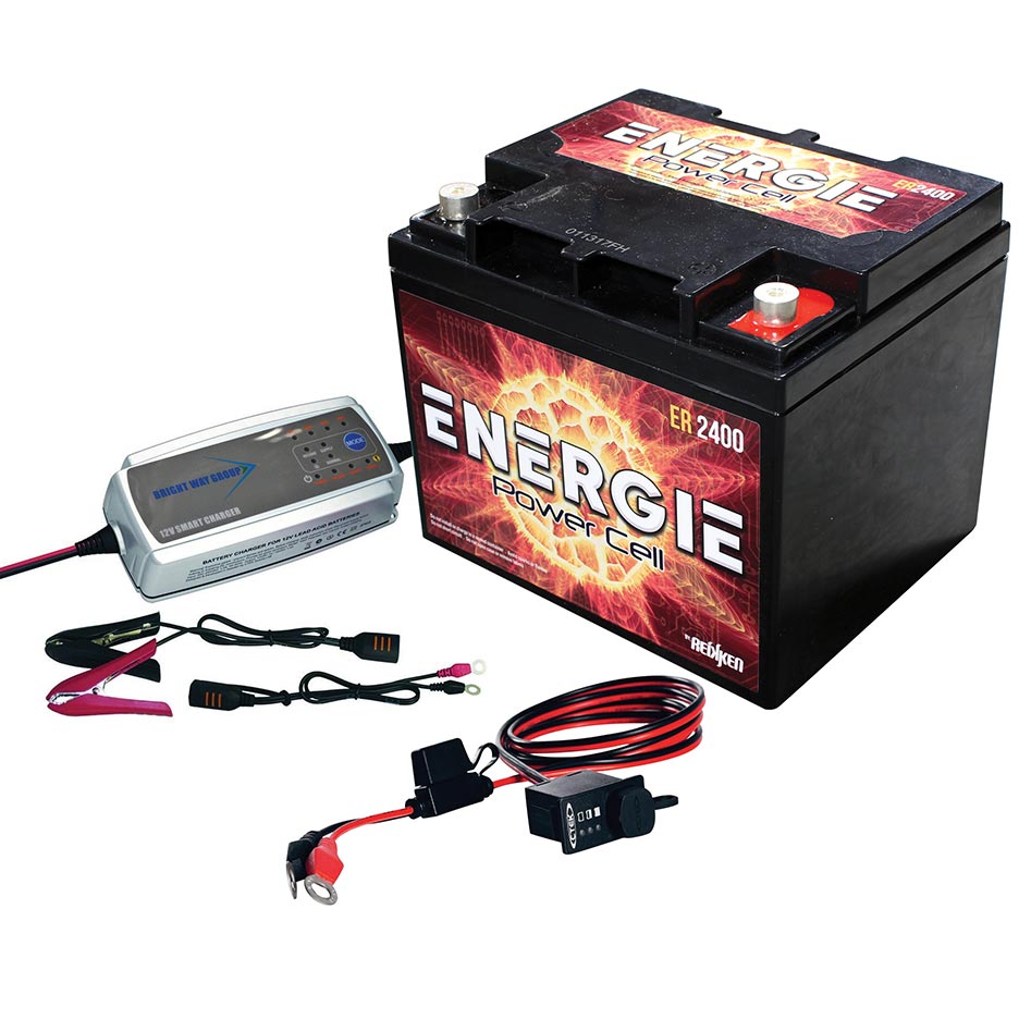 Energie EPK1200 UTV Power Up Kit 1200 Watts ER2400 w/ Desulfating Charger