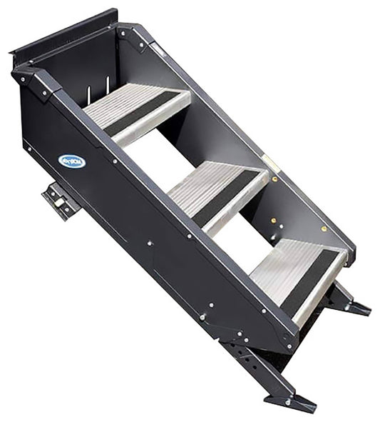 Morryde STP33004H Fold Up Entry Step Tall 3 Step 30-32" Door