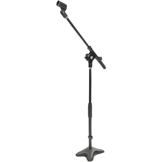 Pyle PMKS7 Universal Compact Microphone Stand Mic Mount Holder Height & Boom Extension Adjustable