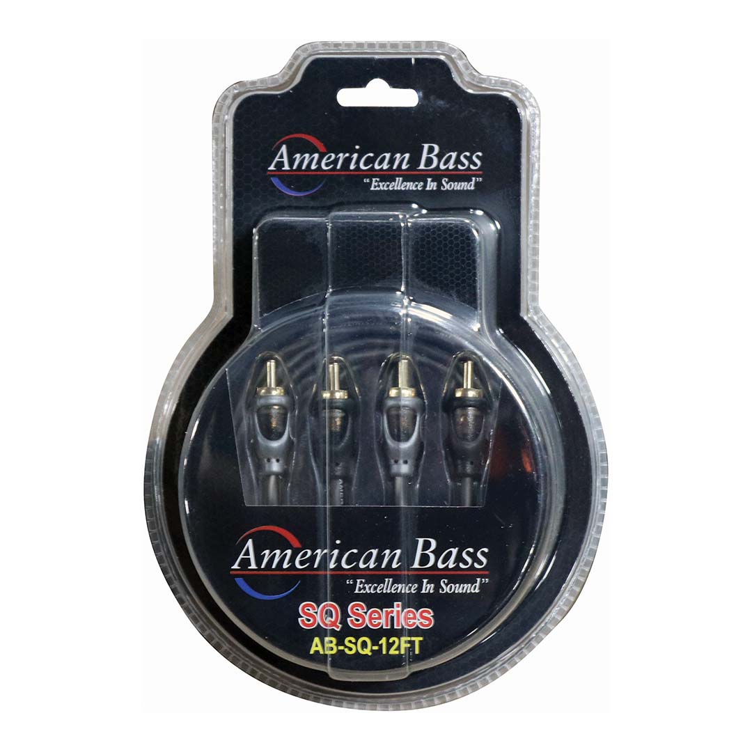 American Bass SQ12FT 12 ft. RCA Cable