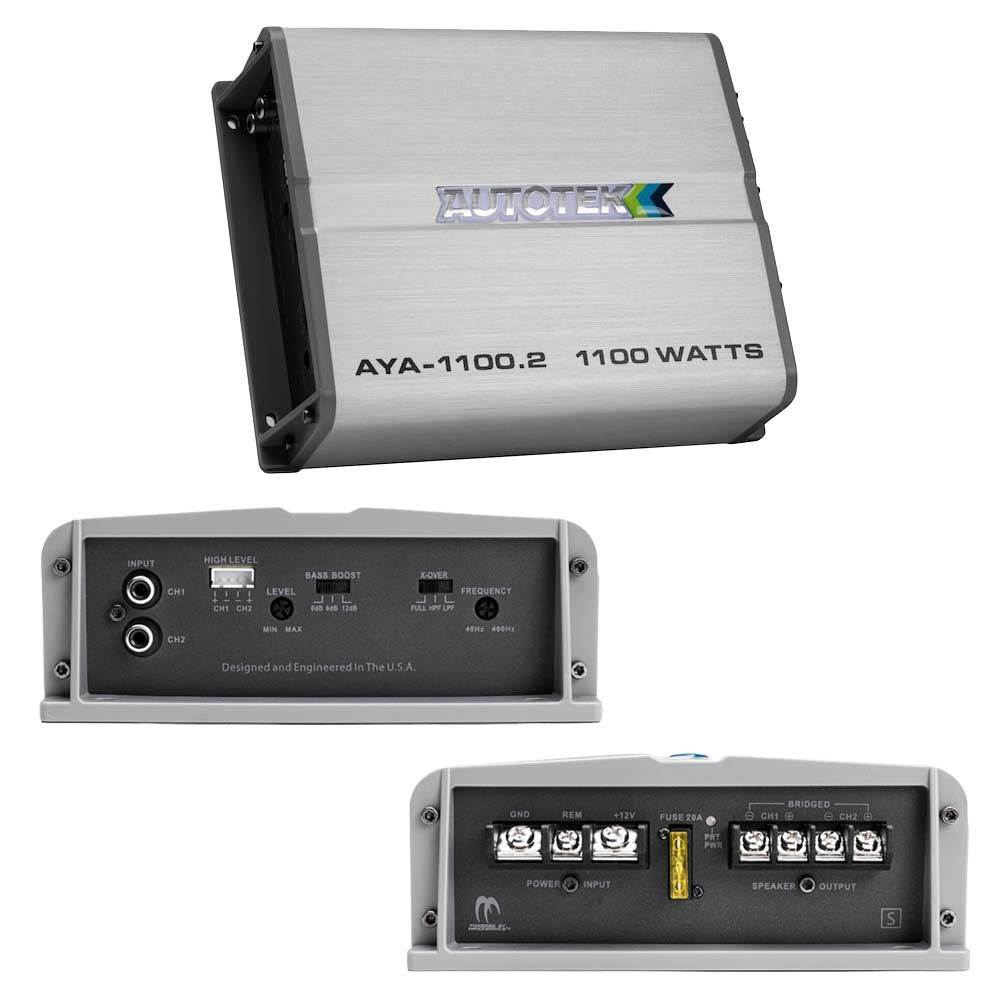 Autotek Alloy Amplifier 2 Channel 1100 Watts Max 2 ohm