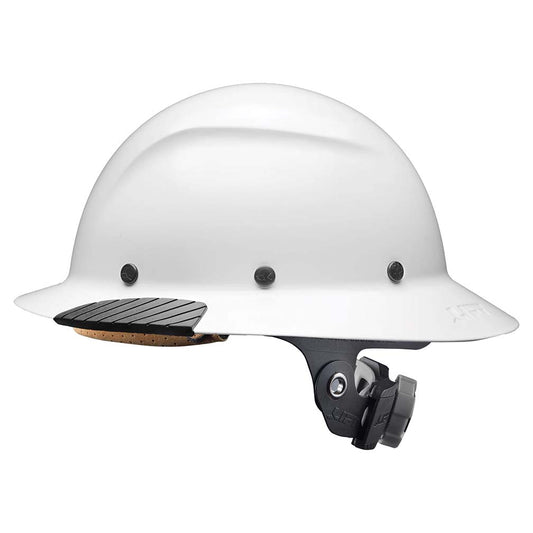 Lift Safety HDF15WG Dax Fiber Resin Full Brim Gloss White