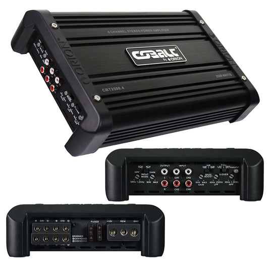 Orion CBT25004 4 Channel Amplifier, 1250W RMS/2500W MAX