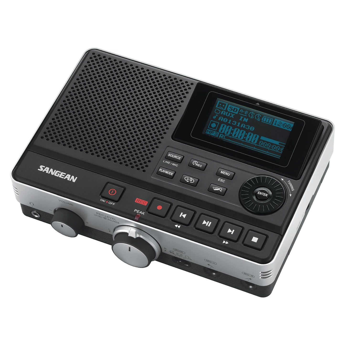 SANGEAN DAR101 Tabletop Digital MP3 Recorder w/Built-in Stereo Microphone