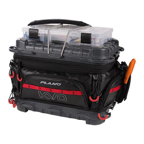 Plano PLAB36700 KVD Signature Series Tackle Bag, Black/Gray/Red