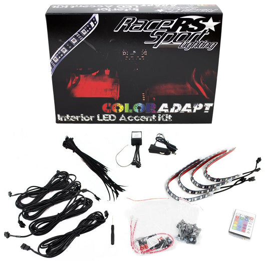 RaceSport RSIKIT ColorADAPT Adaptive RGB LED Flexible Interior Kit w/Remote